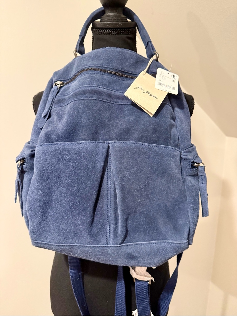 Free people Paint The Town Backpack / BellWeather Blue - Picture 3 of 8